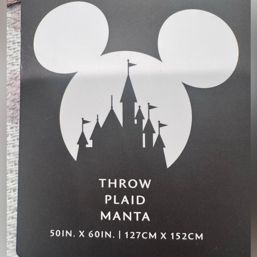 Disney Parks Homestead Collection Mickey Silhouette Throw Blanket - Picture 3 of 7